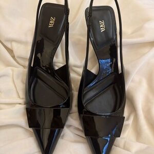Zara kitten heel slingback